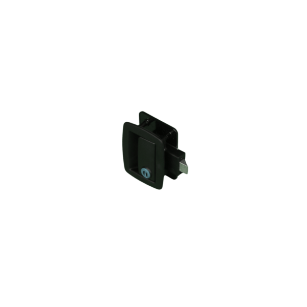 Black Manger Latch w/ Backplate - No Tumbler - Image 2